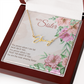 “To My Sister” Signature Style Name Necklace – Custom 11-Char Script, Stainless Steel or 18K Gold, 16–18" Chain, Made in USA