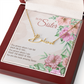 “To My Sister” Signature Style Name Necklace – Custom 11-Char Script, Stainless Steel or 18K Gold, 16–18" Chain, Made in USA