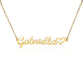 Personalized Heart Name Necklace – Custom Script Pendant with Adjustable Chain