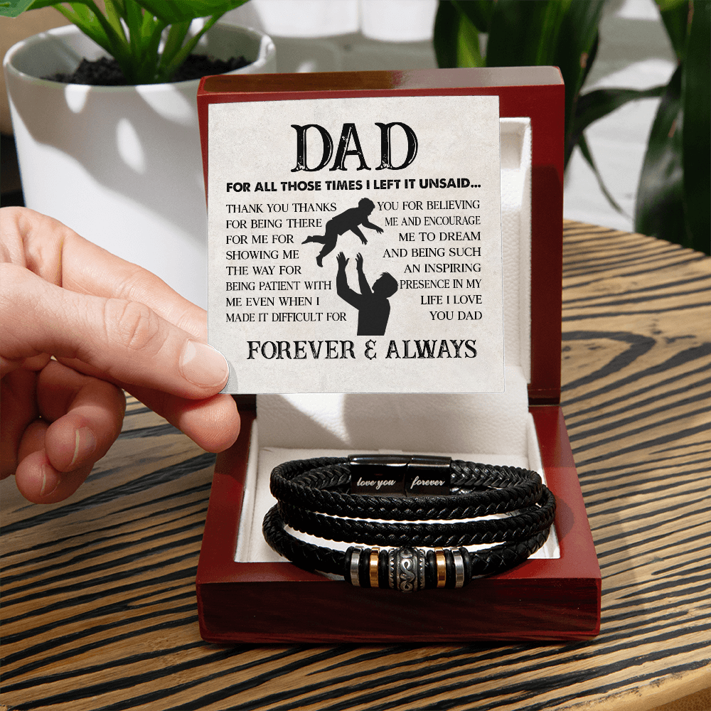 Dad Inspirational Acrylic Plaque – Father and Child Love Keepsake Gift, Sentimental Gift for Dad