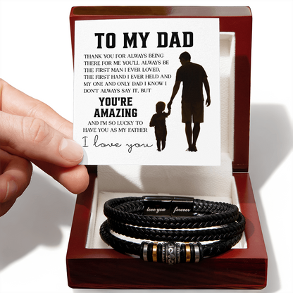 To My Dad Inspirational Acrylic Plaque – Father and Child Keepsake Gift, Father&