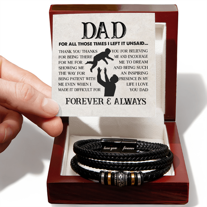 Dad Inspirational Acrylic Plaque – Father and Child Love Keepsake Gift, Sentimental Gift for Dad