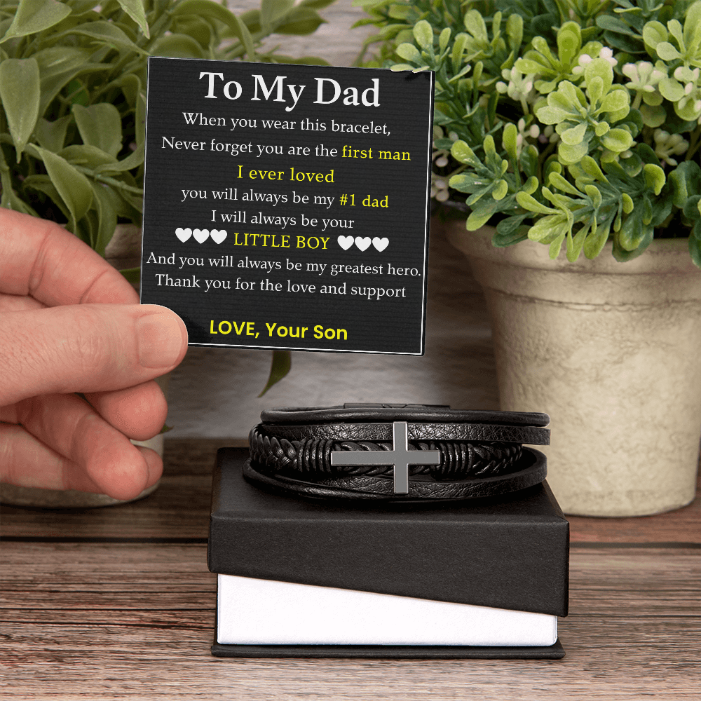 To My Dad Bracelet from Son – Sentimental 