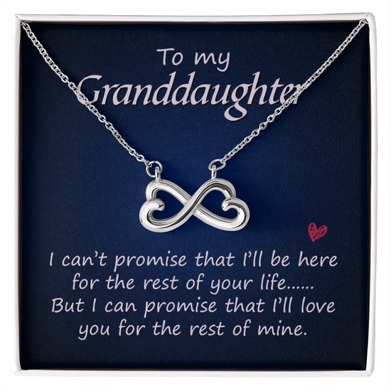 Endless Love Necklace - Endless Love Necklace – For Granddaughter - Infinity Heart Pendant with Adjustable Chain, Gift-Ready Box