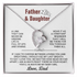 Father and Daughter Forever Love Heart Necklace
