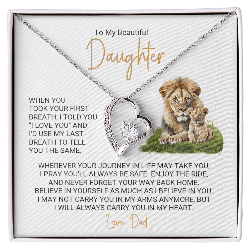 Forever Love Necklace for Daughter from Dad
