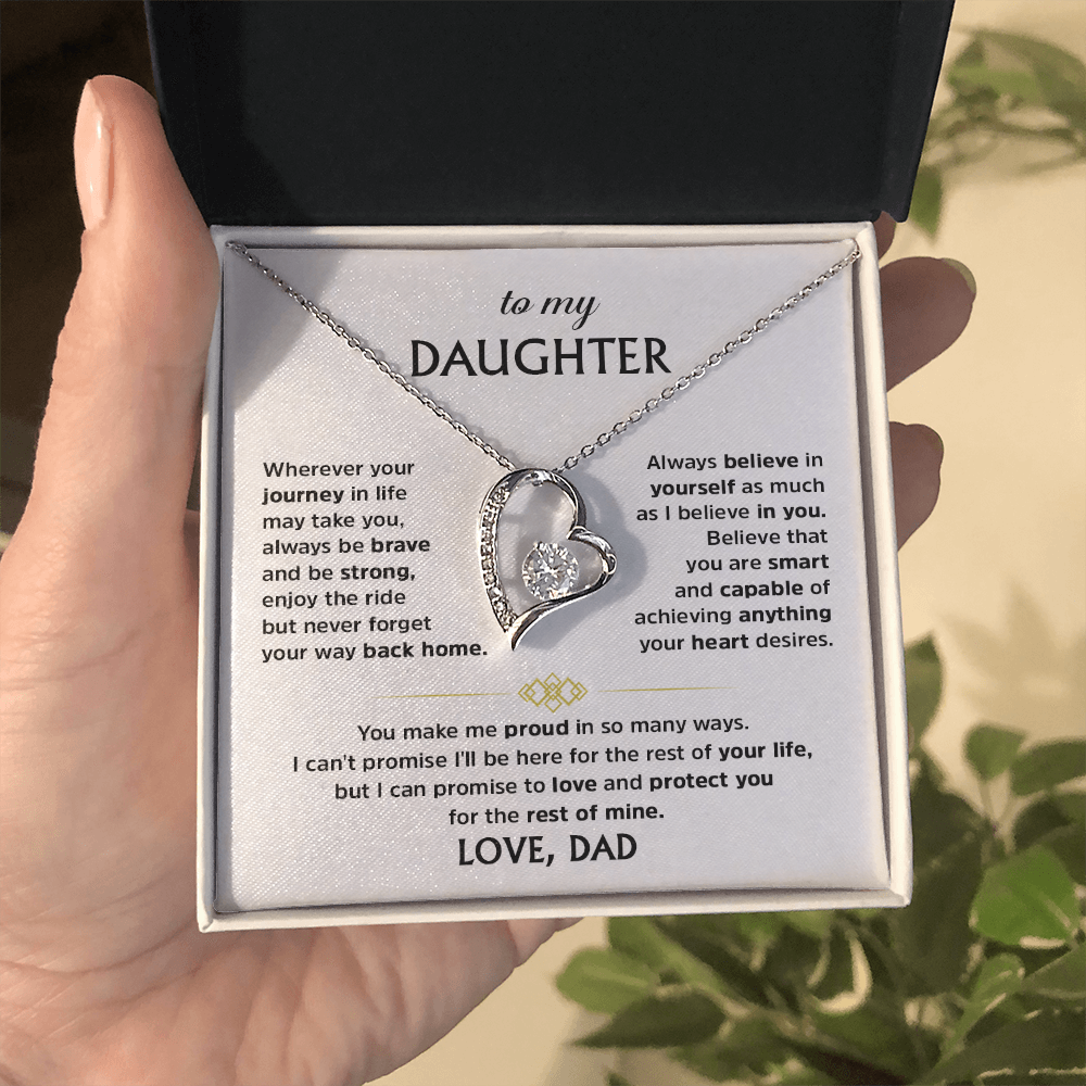 Heart Pendant Necklace Gift for Daughter
