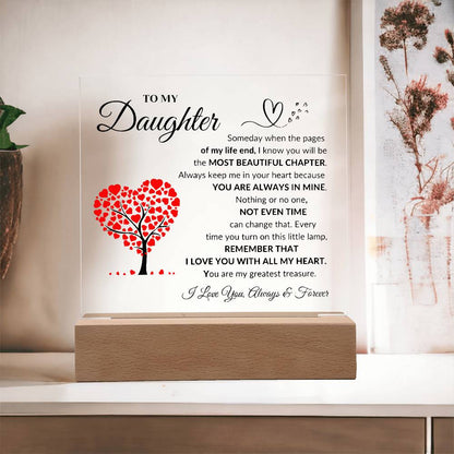 To My Daughter | Printed Square Acrylic