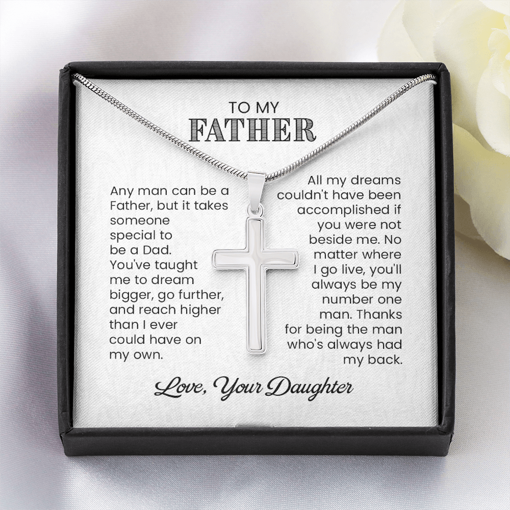 Gift from Daughter to Father Necklace
