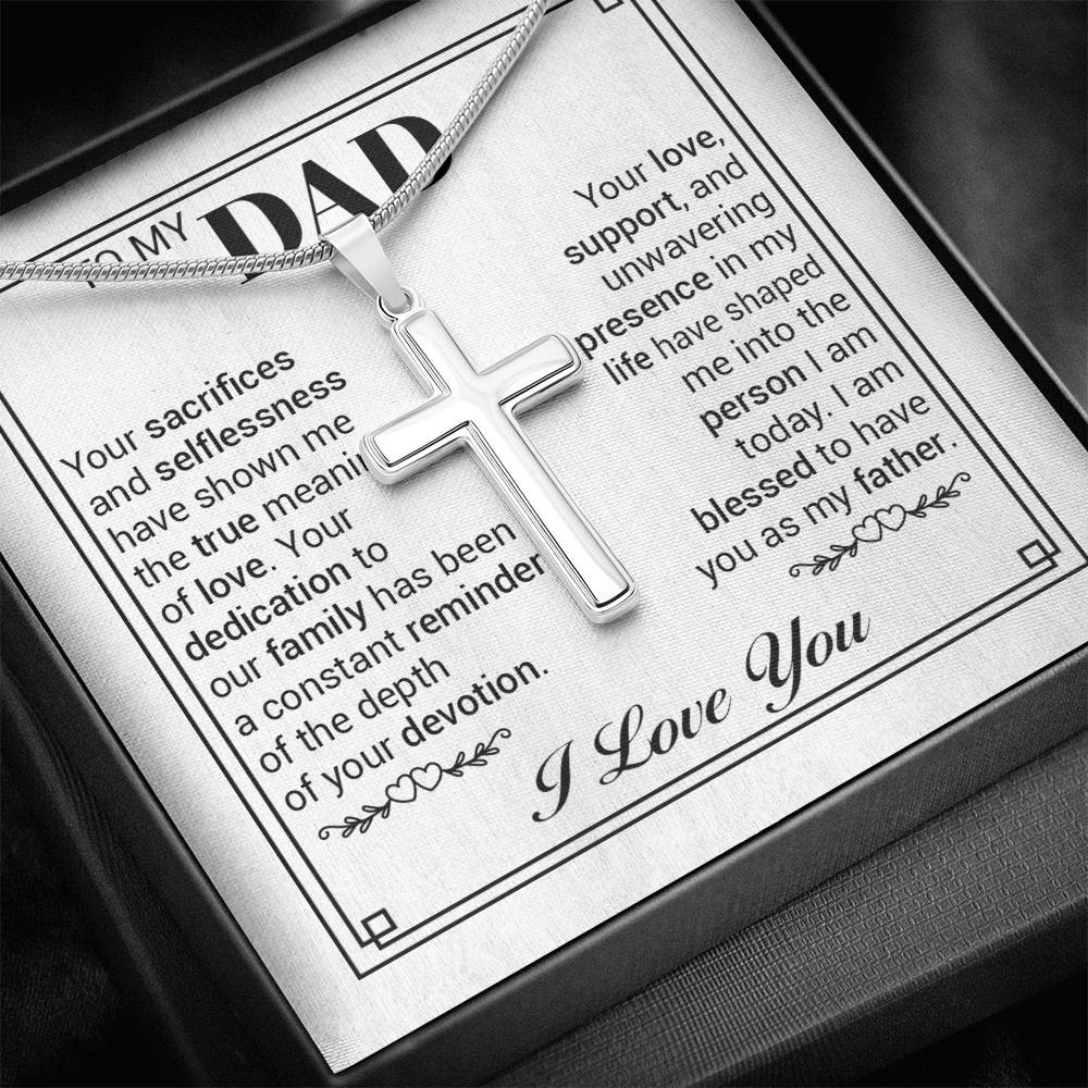 Religious Cross Necklace for Dad
