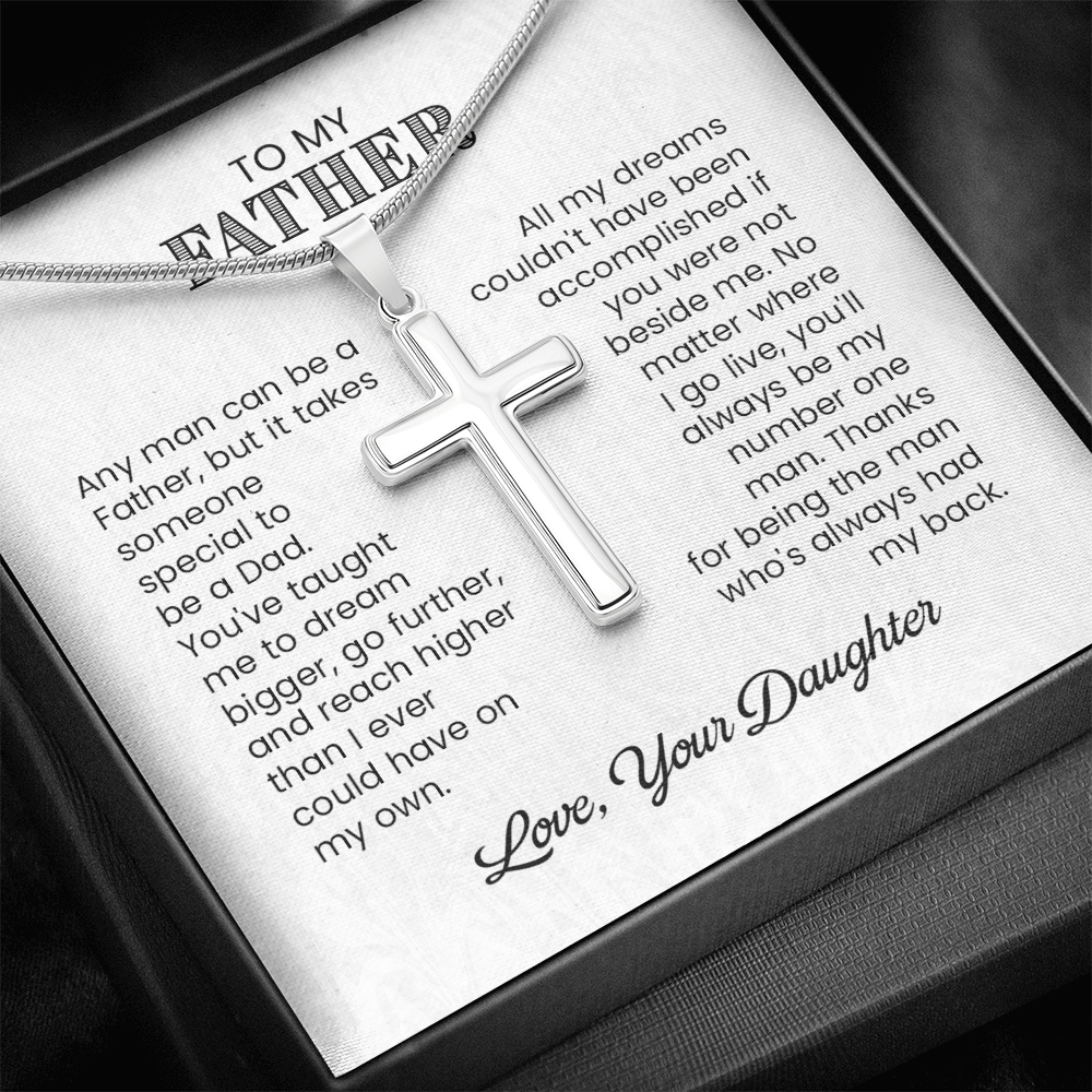 Religious Cross Necklace for Dad
