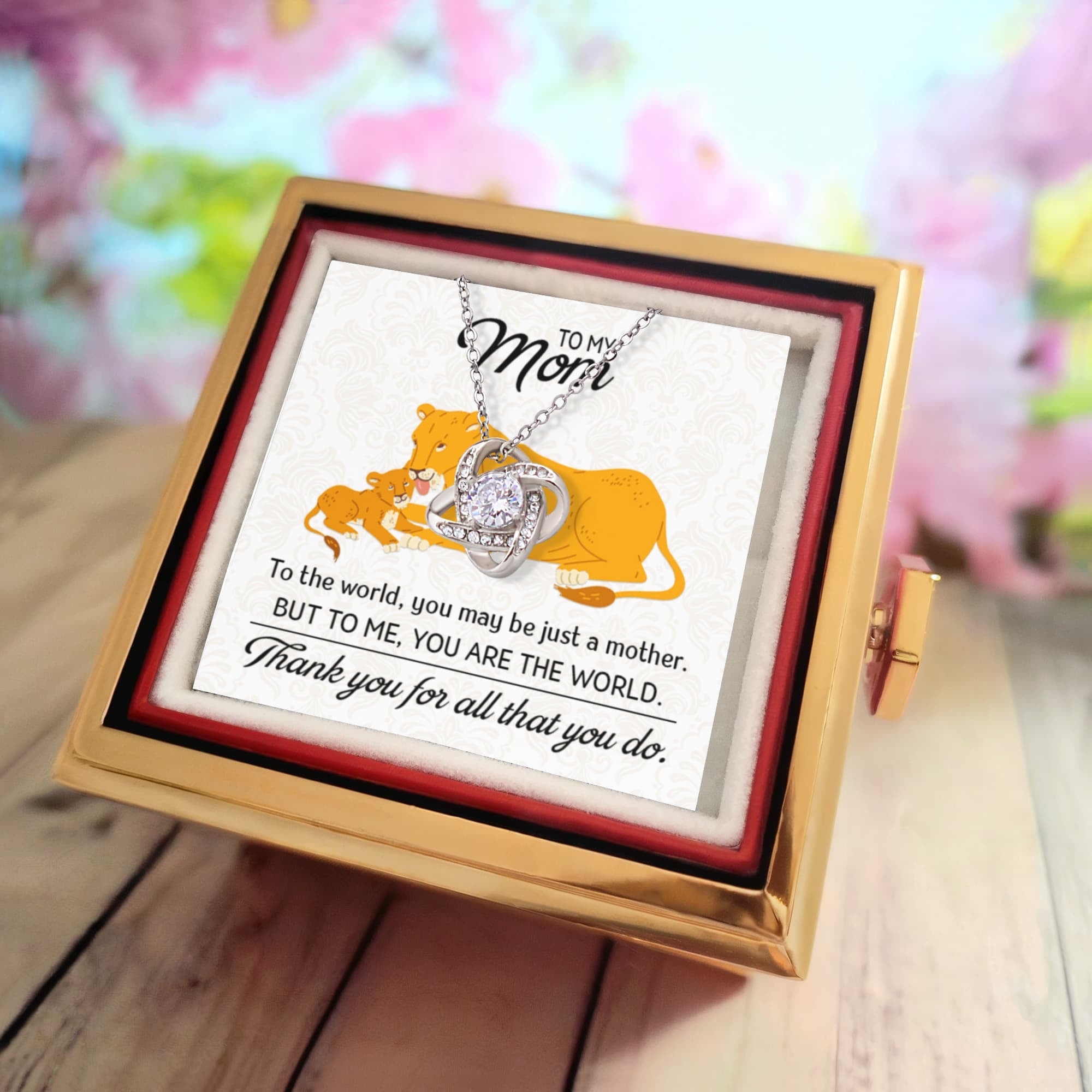 You Are The World Mom Necklace
