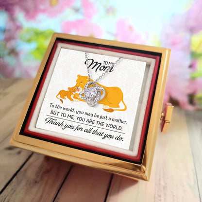 You Are The World Mom Necklace
