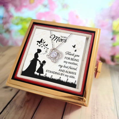 Thank You Mom Heart Pendant
