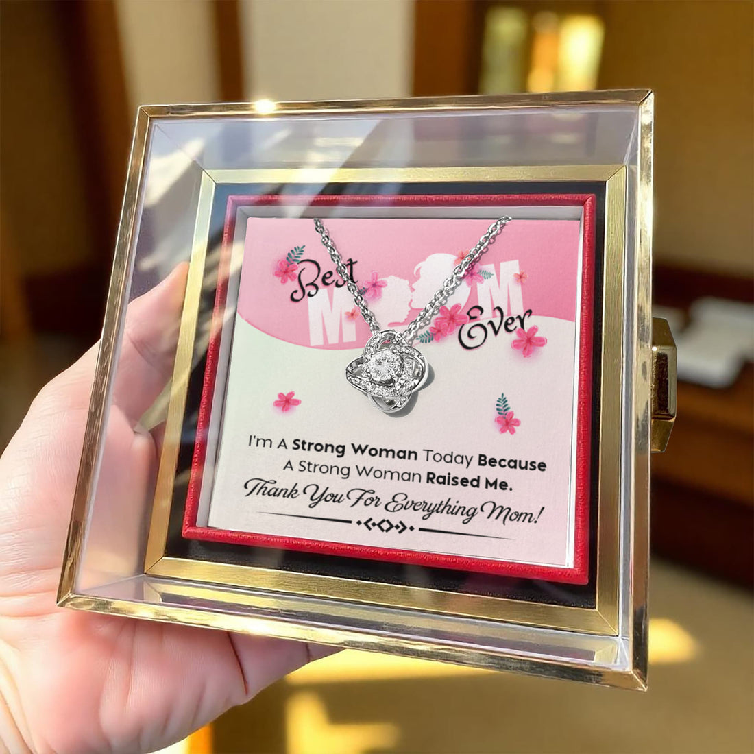 Thank You Mom Jewelry Gift
