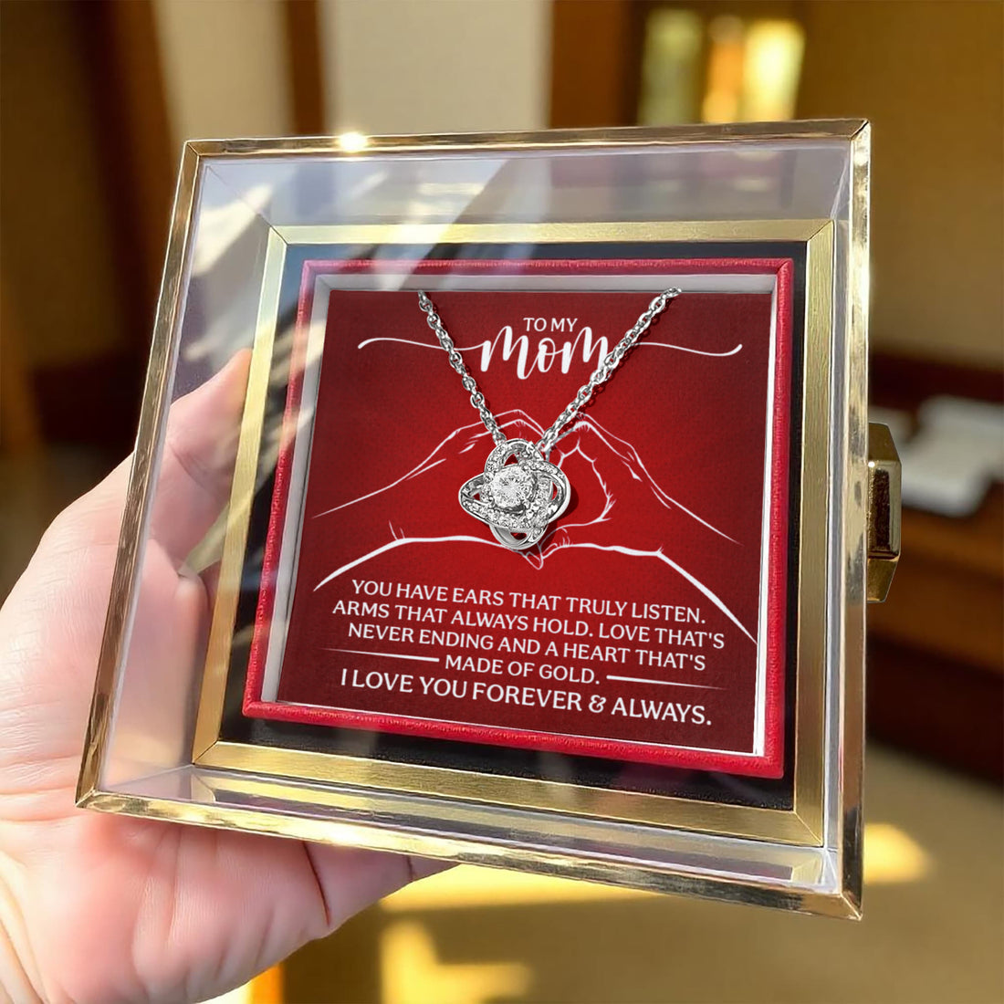 Love You Mom Necklace Jewelry
