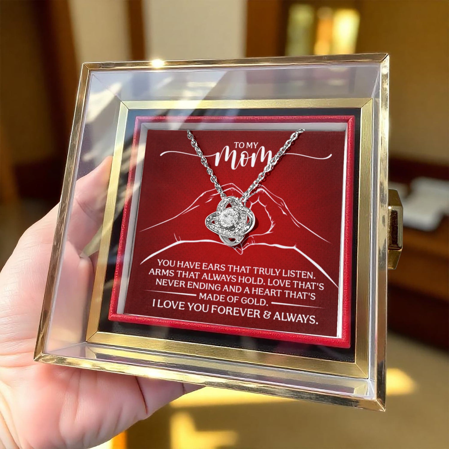 Love You Mom Necklace Jewelry
