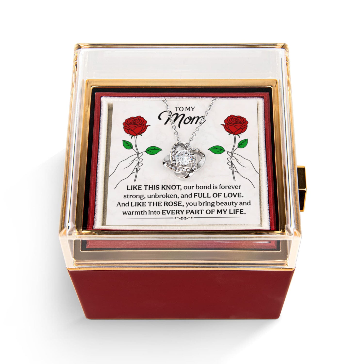 Love Knot Necklace Gift for Mom
