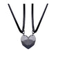2Pcs Magnetic Heart Couple Necklace for Women Men Lover Valentine&
