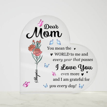 Custom Name Mom Acrylic Sign
