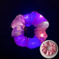 10PCS Glowing LED Hair Scrunchies Satin Elastic Ponytail Holders for Girls Night Party Festivals Stage Performance Hair Styling
