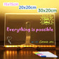 Light up Acrylic Message Board Rewritable DIY Children&