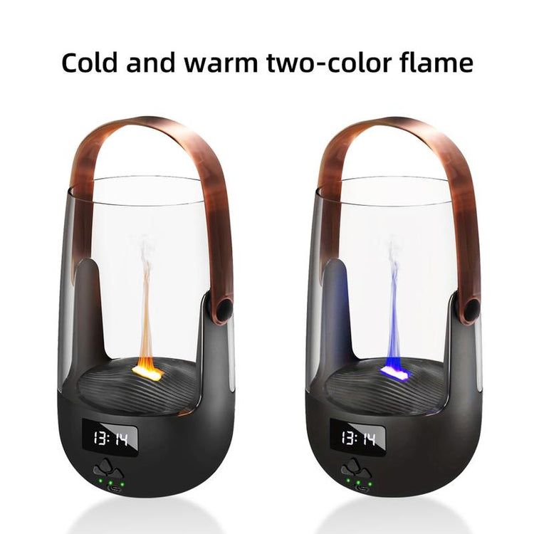 Transform Your Space with the Cozy Nights 200ML Vintage Flame Diffuser - Programmable Aromatherapy & Safety Auto-Off