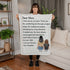 Daughter to Mom Blanket Gift