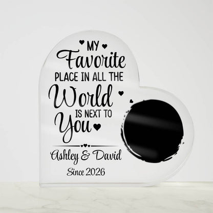 Acrylic Heart Plaque