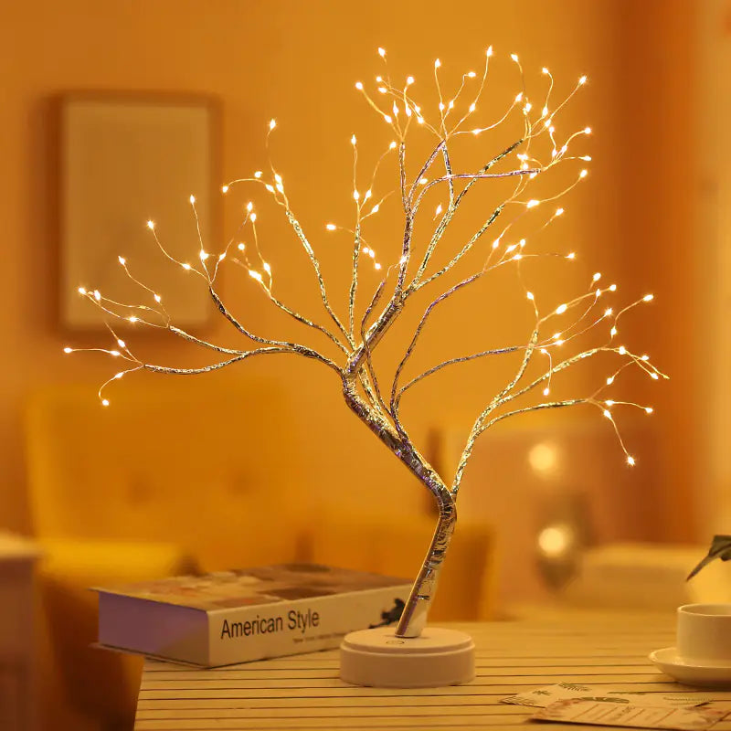 LED Sparkling Bonsai Tree Light – Fairy Spirit Desktop Lamp