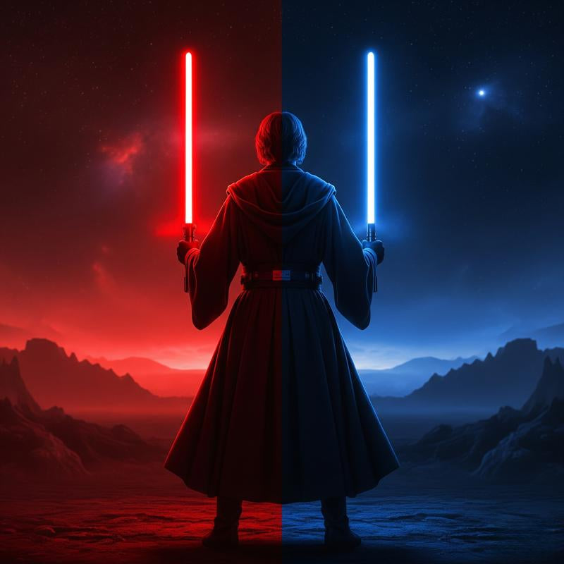 15-Color 2-In-1 Rechargeble Light Saber with Smooth Swing - Glow Light up Toy Motion Control RGB Lightsaber with Sounds, Ultimate Halloween & Christmas Gift