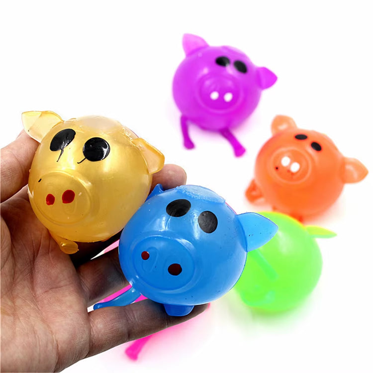 1Pcs Sticky Jello Pig Cute anti Stress Splat Venting Water Pig Vent Toy Squishy Antistress Pressure Relief Toy
