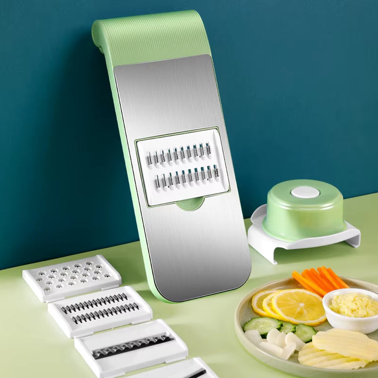 Multifunctional Kitchen Vegetable Cutter Dicing Shredding Artifact Household Hand Guard Stainless Steel Potato Slicer Grater