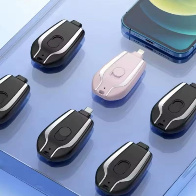 Oneplus 1500Mah Mini Keychain Power Bank Emergency Portable Charger Compatibility for Iphone Samsung Xiaomi Small Size Powerbank