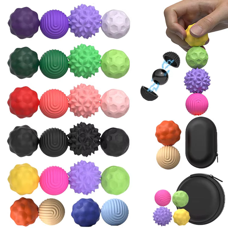 Large Size Magnetic Balls Fidget Toy Kid Autism Calming Sensory Toy Adults Anti-Stress Textures Roller Fingertip Fidgeting Game