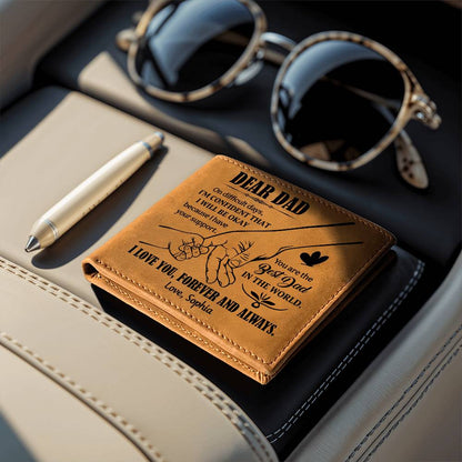 Personalized Dear Dad Leather Wallet - Emotional Father&