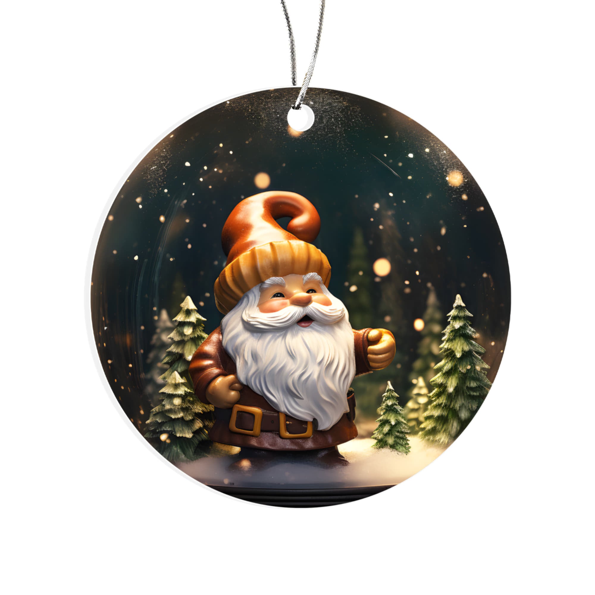 Santa Series Snow Globe Edition Stylized Gnome Santa - Dark Forest