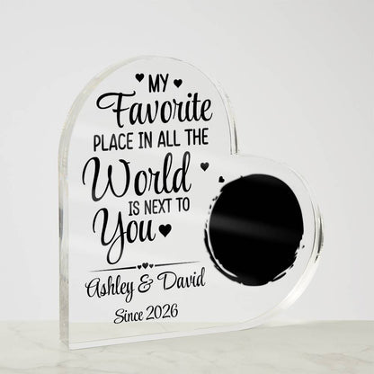 Acrylic Heart Plaque
