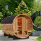 6-Person Patchworkred Cedar Traditional Steam Barrel Sauna
