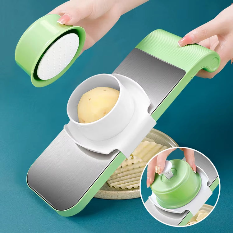 Multifunctional Kitchen Vegetable Cutter Dicing Shredding Artifact Household Hand Guard Stainless Steel Potato Slicer Grater
