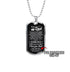 Love Michael dad dog tag necklace