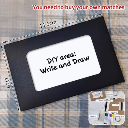 Flame Burning Greeting Card Funny DIY Handwritten Greeting Card with Envelope for Birthday Wedding Christmas Gift Surprise