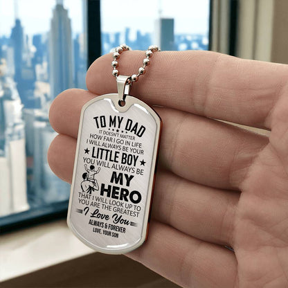 Dog Tag Necklace with Engraving