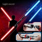 15-Color 2-In-1 Rechargeble Light Saber with Smooth Swing - Glow Light up Toy Motion Control RGB Lightsaber with Sounds, Ultimate Halloween & Christmas Gift