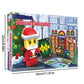 Christmas Advent Calendar Ornaments Magnetic Santa Claus Train Construction Set 24 Days of Surprise Gifts Christmas Decorations.