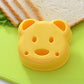 2Pcs Sandwich Mould Bear Cat Rabbit Car Shaped Bread Mold Cake Biscuit Embossing Device Crust Cookie Cutter Baking Pastry Tools