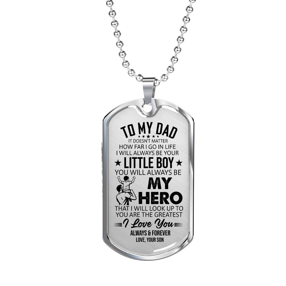 Dog Tag Necklace with Engraving