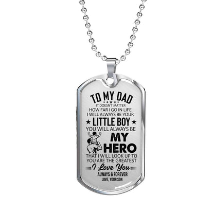 Dog Tag Necklace with Engraving