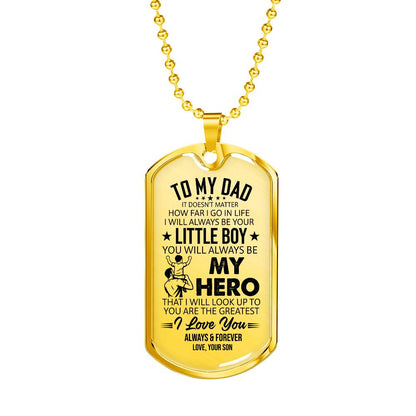 Dog Tag Necklace with Engraving