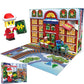 Christmas Advent Calendar Ornaments Magnetic Santa Claus Train Construction Set 24 Days of Surprise Gifts Christmas Decorations.